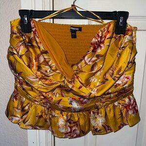 Yellow Vacation Tube Top New Without Tags (Was $65, Now $25)
